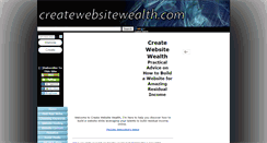 Desktop Screenshot of createwebsitewealth.com