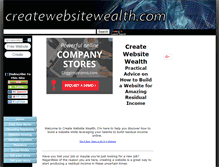 Tablet Screenshot of createwebsitewealth.com